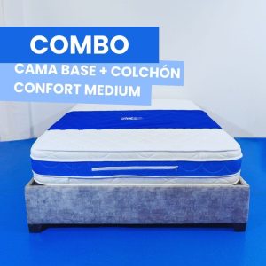 Cama Base con Colchón Confort medium