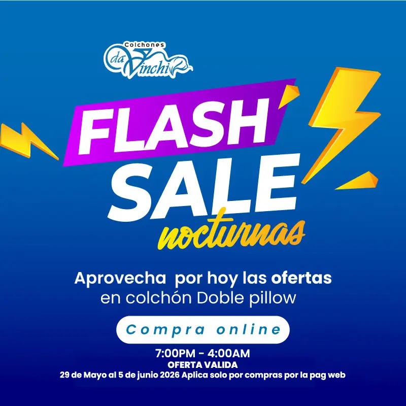PopUp de la oferta relampago para el colchón doble pillow
